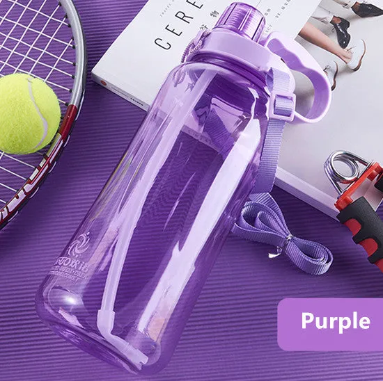 1.5L/2.0L Large Capacity Straw Water Bottles Outdoor Sports Camping Picnic Bicycle Kettle Gym Fitness Space Shaker Water Bottle