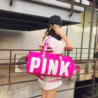 2019 Big Capacity Training Gym Bag Waterproof Sport Bag Fitness Bags Multifunction Shoulder Handbag Women