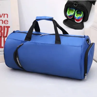 2019 New Waterproof Gym Bag Fitness Training Sports Bag Portable Shoulder Travel Bag Independent Shoes Storage sac de sport