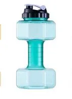 2.2L Dumbbells Shaped Plastic Big Large Capacity Gym Sports Water Bottle Outdoor Fitness Bicycle Bike Camping Garrafa Travel