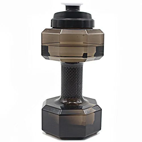 2.2L Large Capacity Dumbbell Water Bottle For Gym Fitness Sports Outdoor Leak-proof Dumbbells Shaped Water Bottle BPA Free