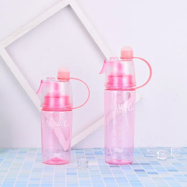 400/600ml  Hot Sale Spray Sport Moisturizing Drinking Water Bottle Portable Plastic Bike Bicycle Gym Shaker My Water Bottles