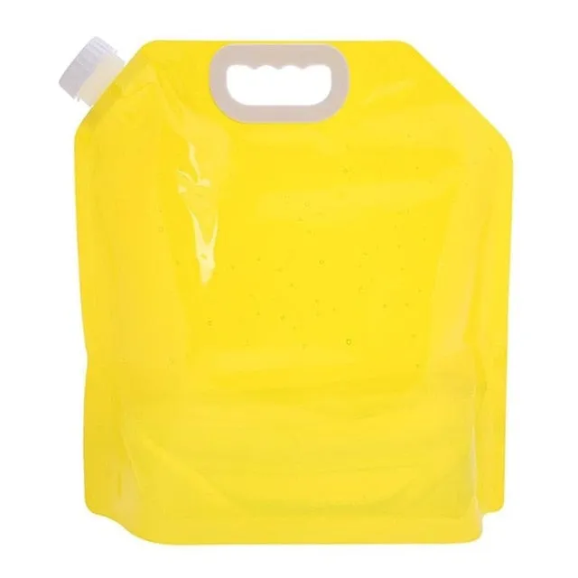 5L PE Water Bottle For Portable Folding Water Storage Lifting Bag For Camping Hiking Outdoor Sports Gym Drinking Storage