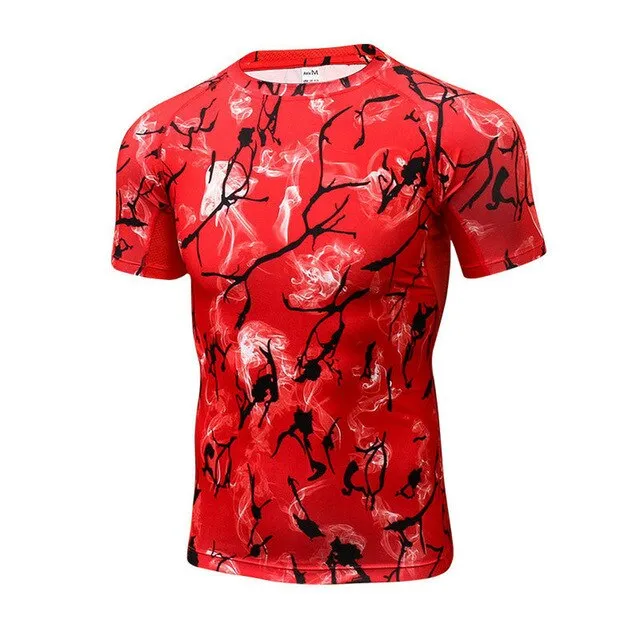 Aipbunny 2017 print Sport Top Fitness men Gym shirt Yoga t shirts Athletic Tops Sports Apparel Sportswear man Workout t-shirt