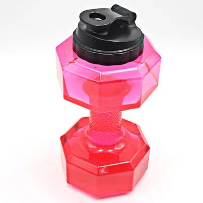 CAKEHOUD 2.2L Dumbbells Shaped Plastic Big Large Capacity Gym Sports Water Bottle Outdoor Fitness Bicycle Kettle Free Shipping