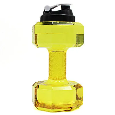 CAKEHOUD 2.2L Dumbbells Shaped Plastic Big Large Capacity Gym Sports Water Bottle Outdoor Fitness Bicycle Kettle Free Shipping