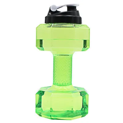 CAKEHOUD 2.2L Dumbbells Shaped Plastic Big Large Capacity Gym Sports Water Bottle Outdoor Fitness Bicycle Kettle Free Shipping