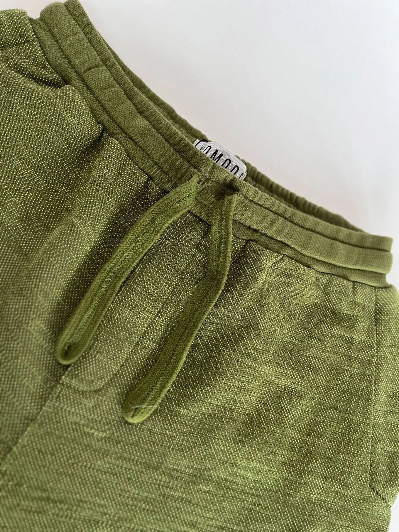 Calum Men's Organic Cotton Shorts | Green Melange