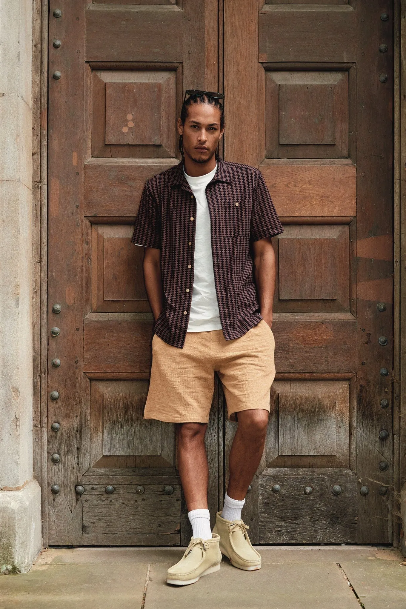 Calum Men's Organic Cotton Shorts | Sand