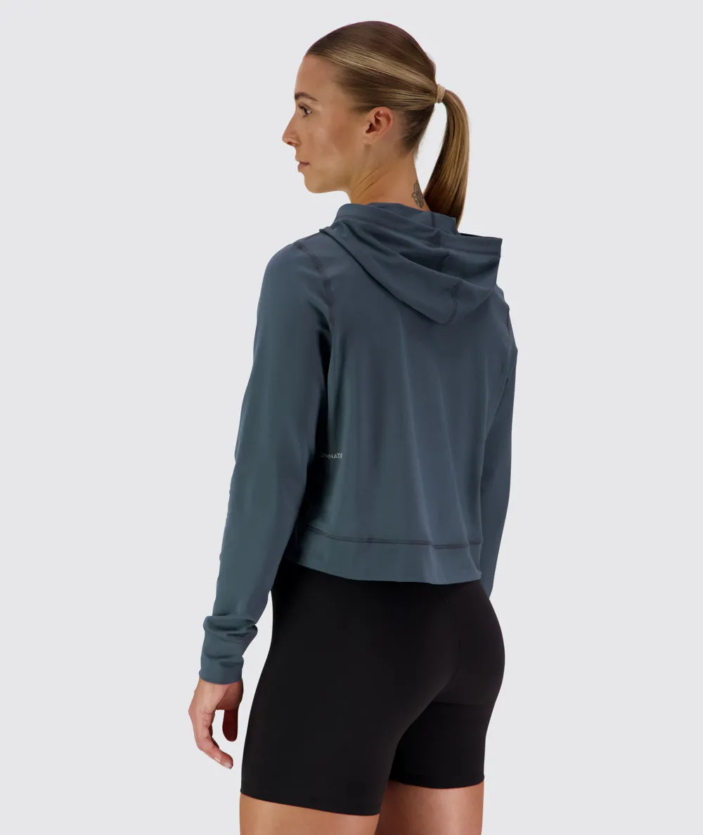 ComfyKnit Crop Hoodie