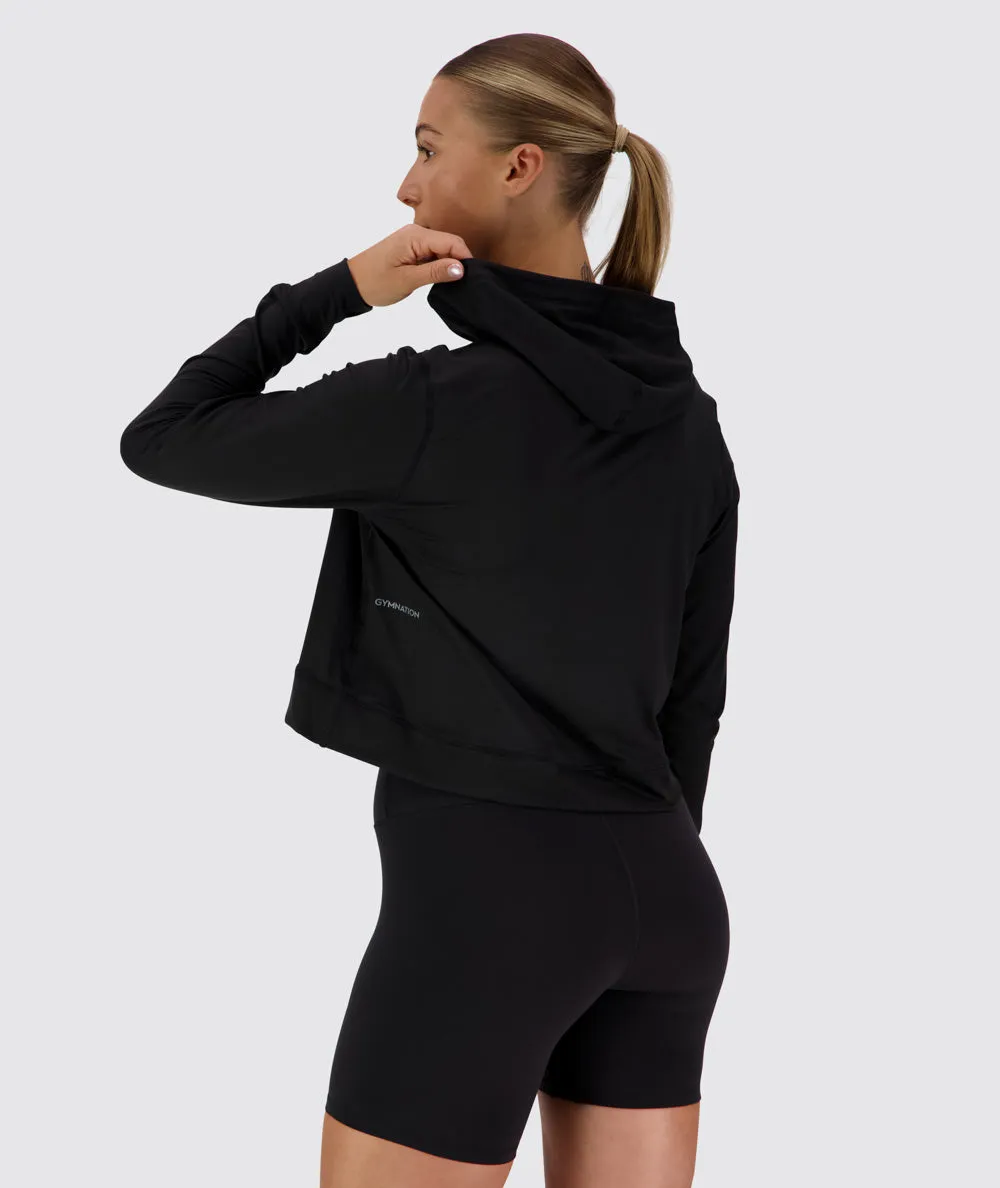 ComfyKnit Crop Hoodie
