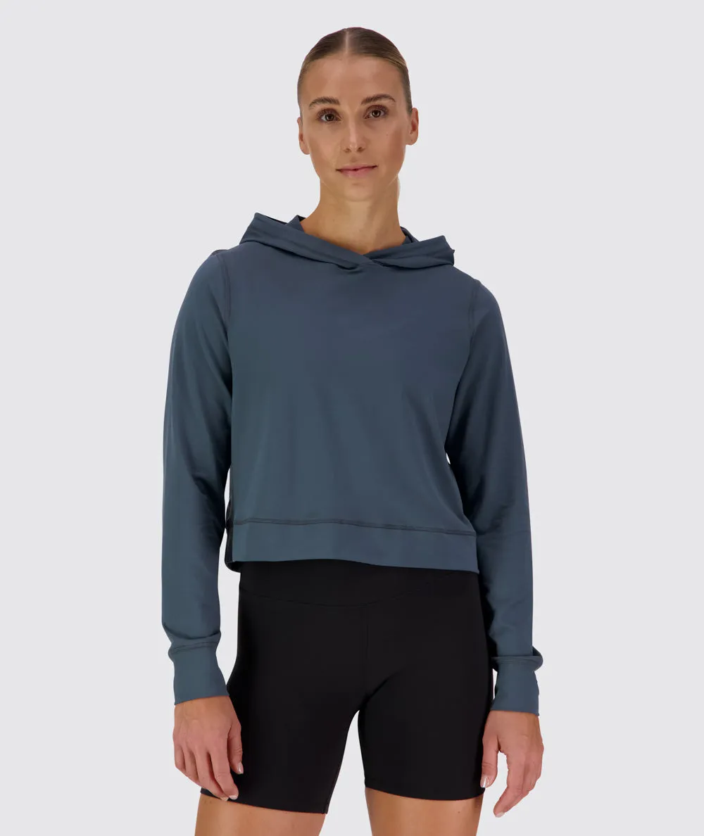 ComfyKnit Crop Hoodie