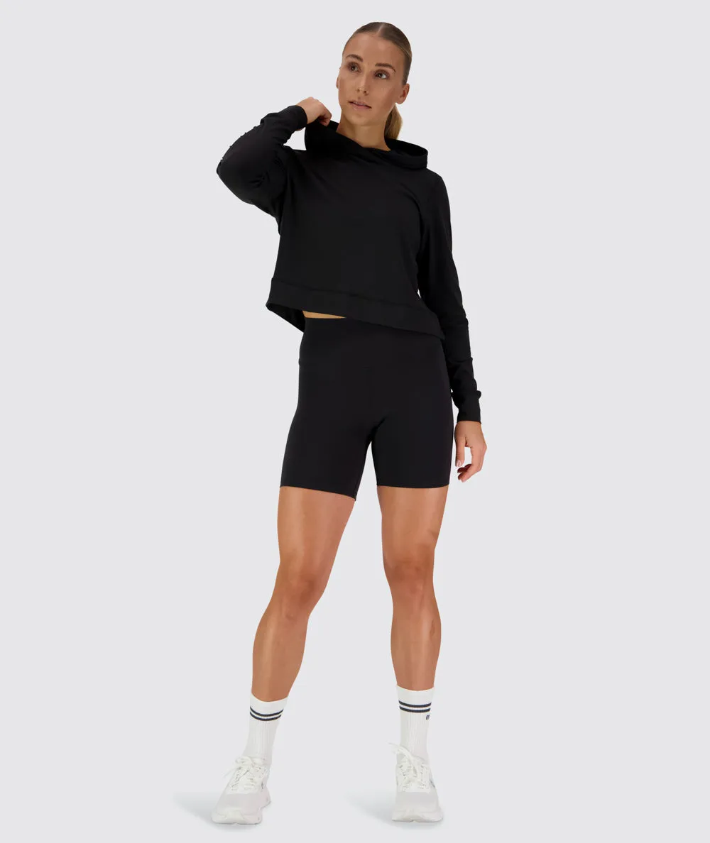 ComfyKnit Crop Hoodie