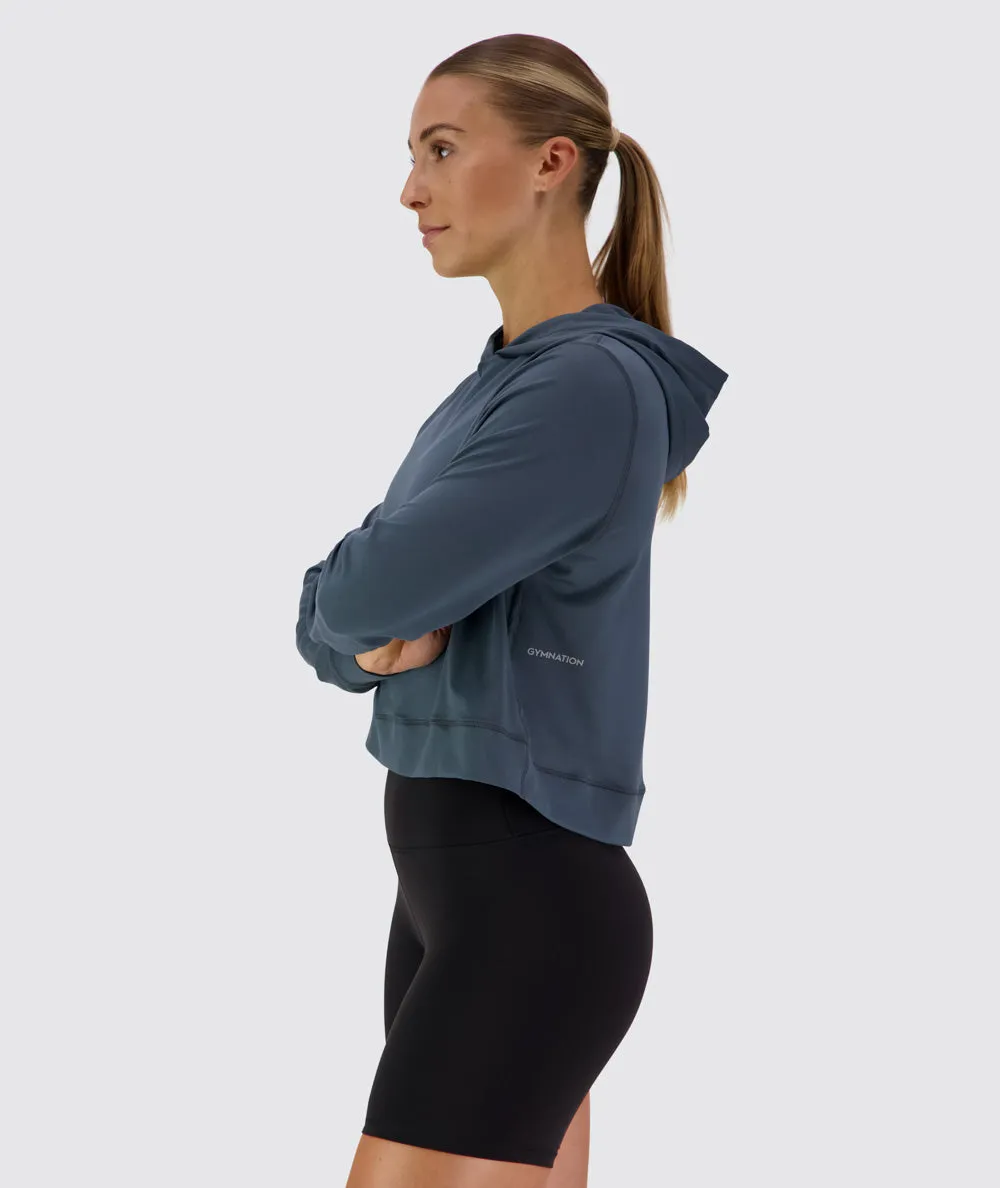 ComfyKnit Crop Hoodie