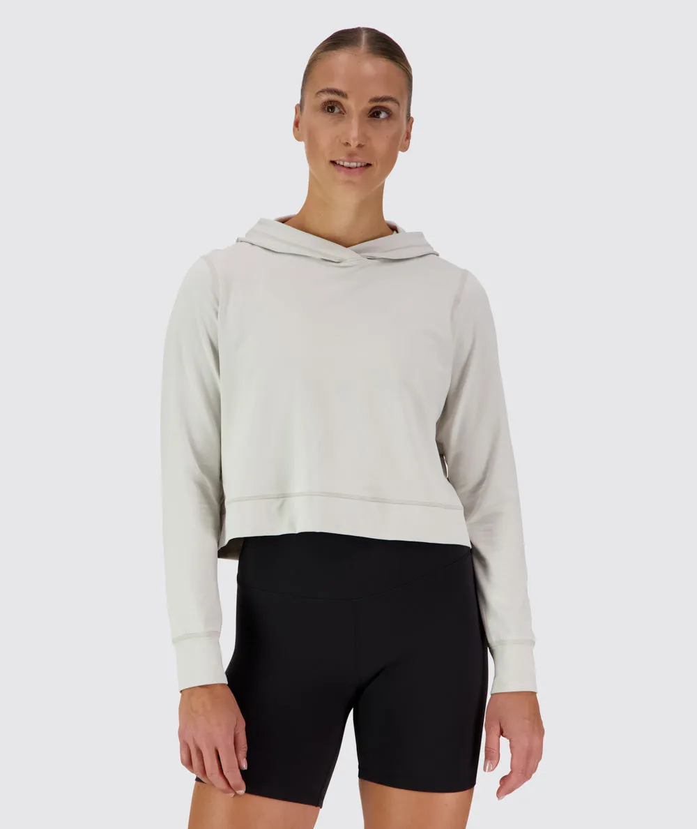 ComfyKnit Crop Hoodie