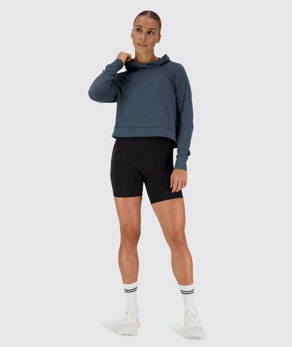 ComfyKnit Crop Hoodie