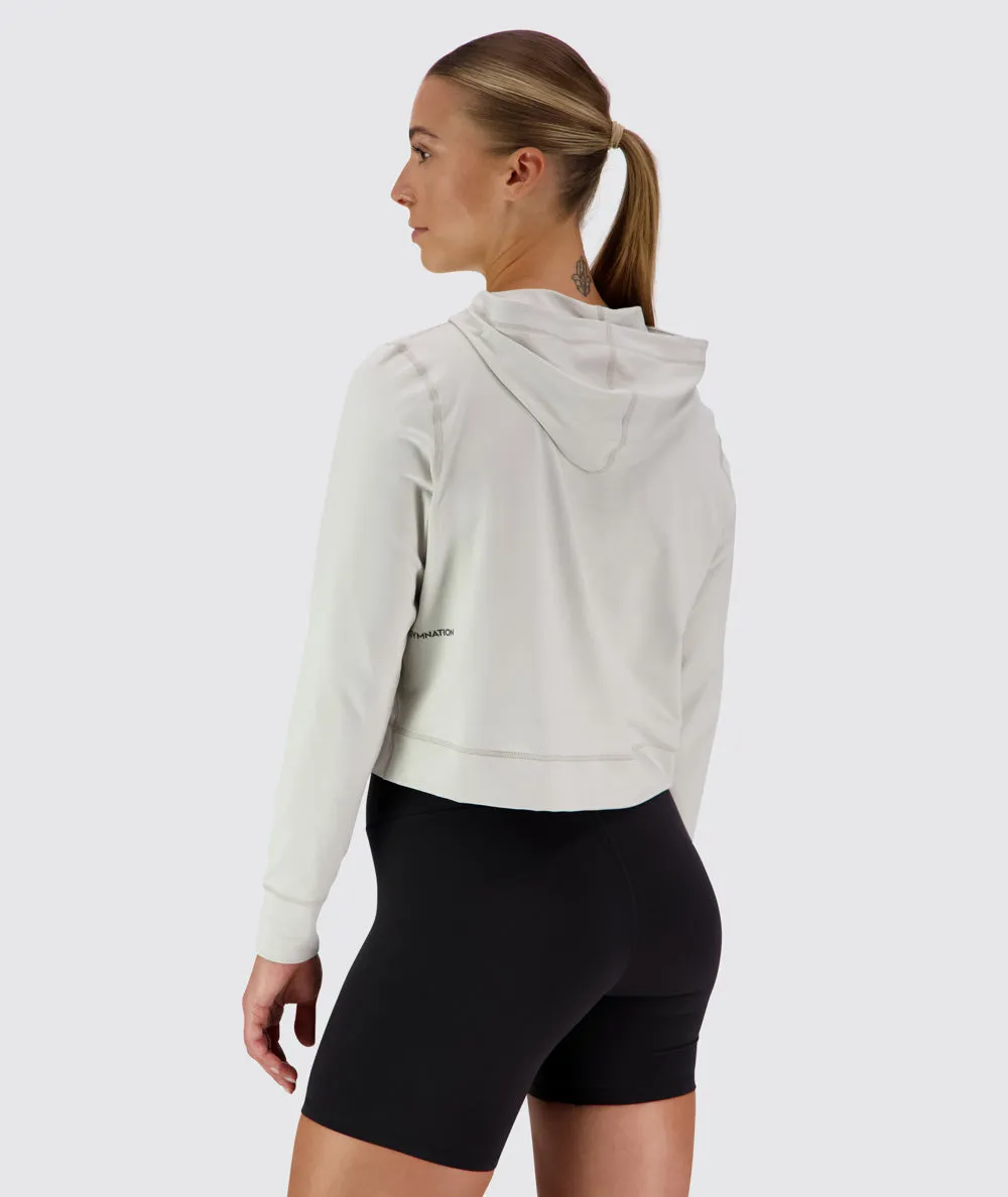 ComfyKnit Crop Hoodie