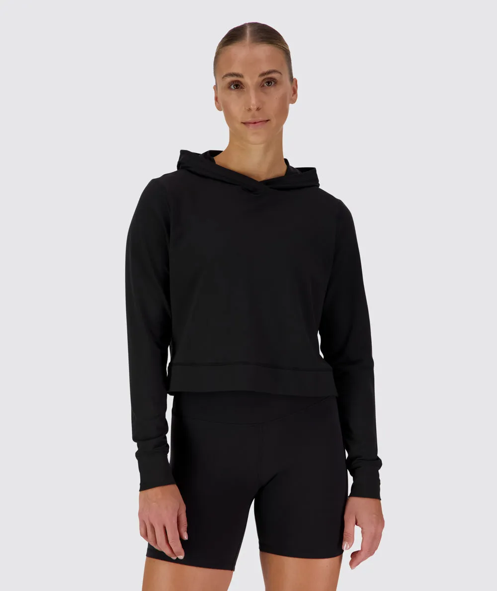 ComfyKnit Crop Hoodie
