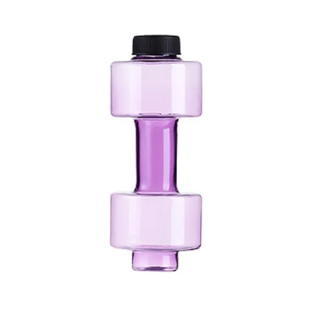 Dumbbell Plastic Bottle 550ML Sports Water Bottles Portable Leakproof Dumbbell Lose Weight Barbell Gym Fitness Equipment 6 Color