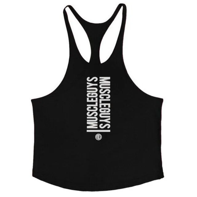 Muscle guys apparel bodybuilding tank tops fitness tank mens gyms clothes vest cotton sleeveless shirt regatas masculino