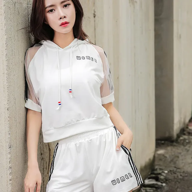 New Woman's Costume Blouse Shorts Bra Sports Apparel for Woman Gym Yoga Clothing Frmale Sport Cloth for Fitness Yoga Sets