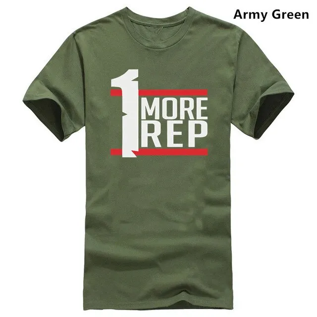 One more rep t-shirt, Mens Workout Clothing, Unisex Shirt, Gym tee Fitness apparel, Graphic tee, Bodybuilding, Motivational