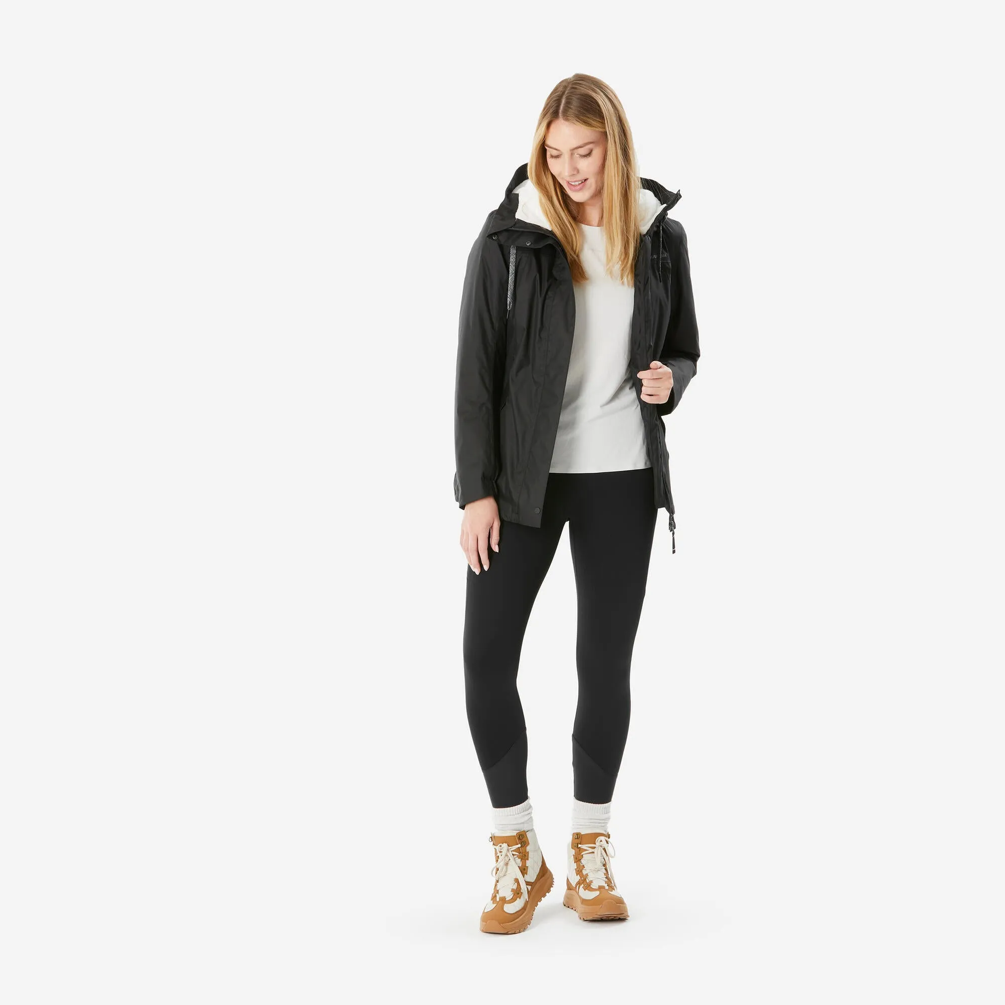 Quechua Women's hiking waterproof winter jacket - SH500 14??F