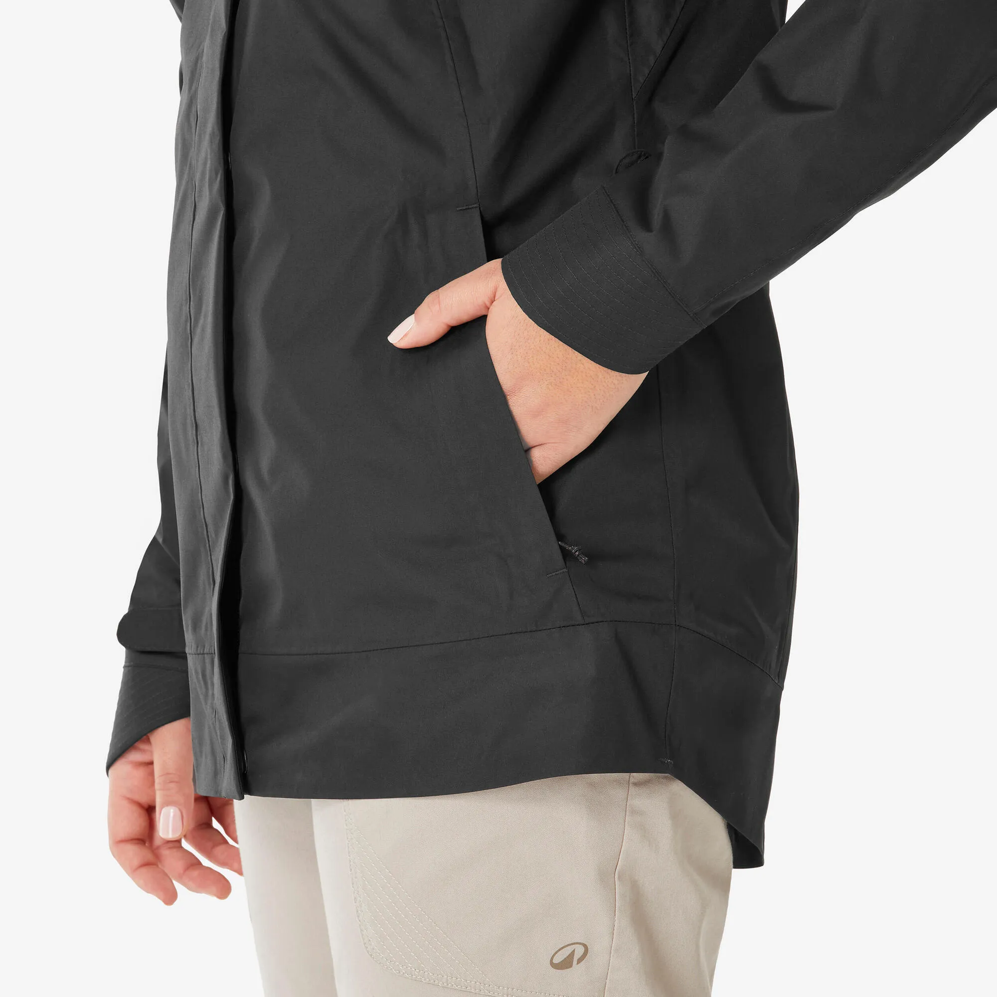 Quechua Women??s NH500 Waterproof Hiking Rain Jacket