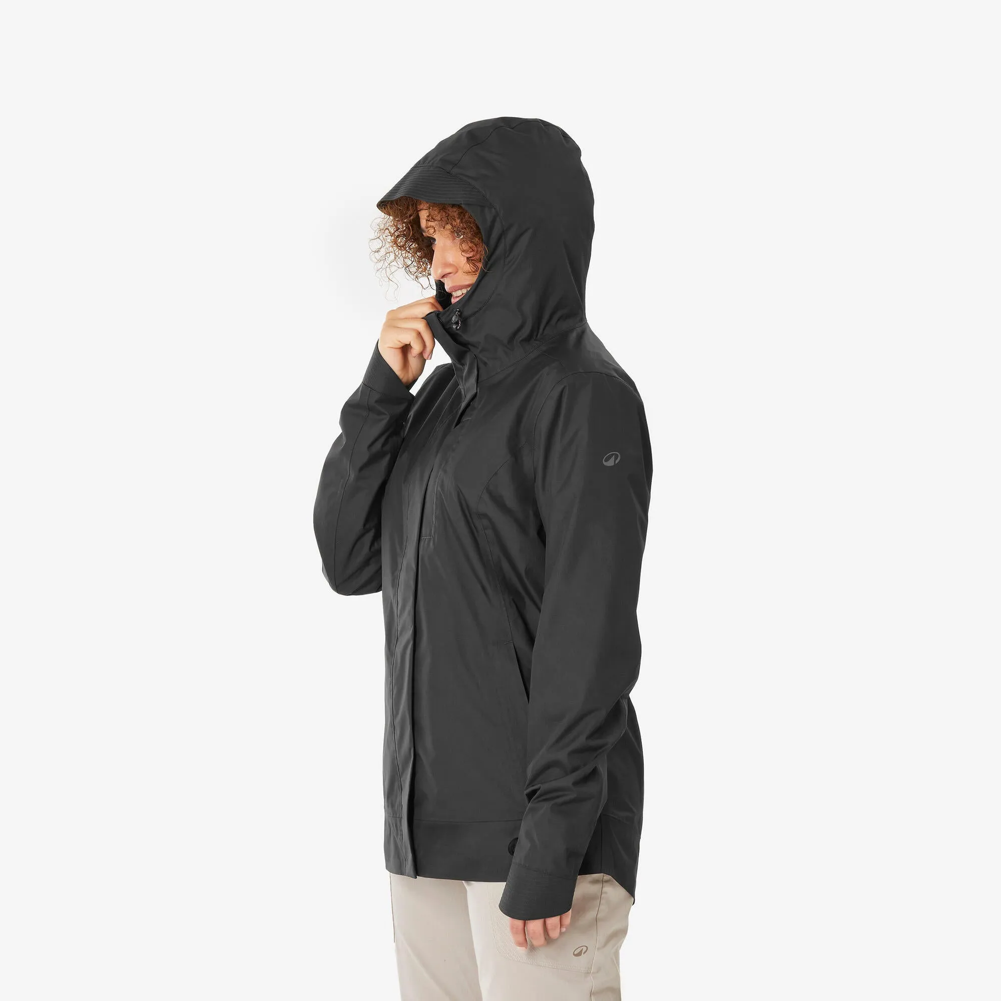 Quechua Women??s NH500 Waterproof Hiking Rain Jacket