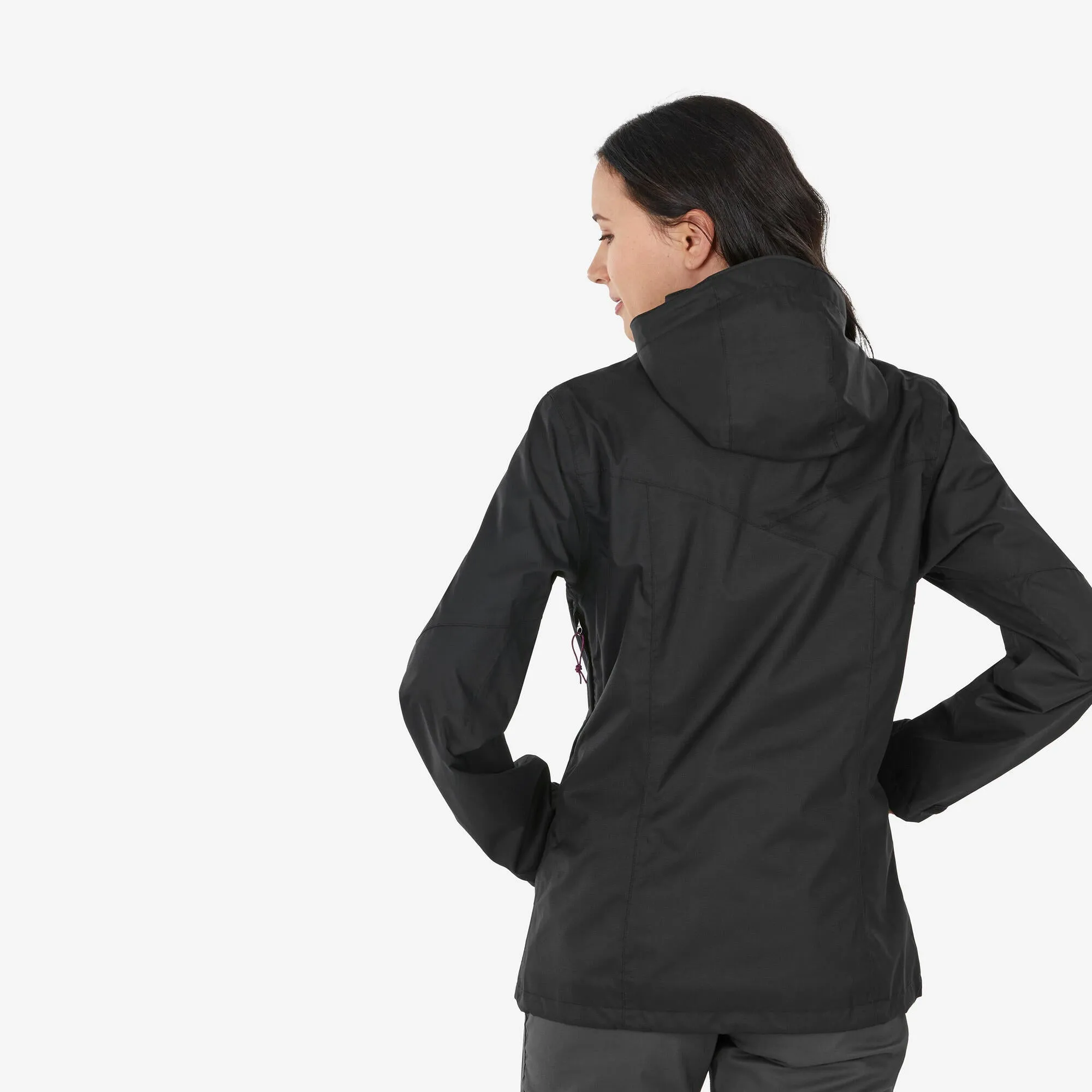 Quechua Women's waterproof mountain walking jacket MH100