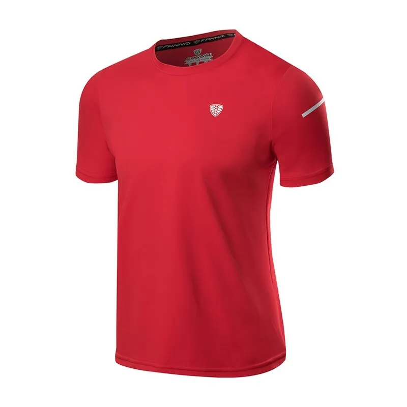Short Sleeve T-Shirt Casual Quick Drying Tee Tops Fitness Running Cycling Camping Clothes Gym Apparel Men\'s Sportswear