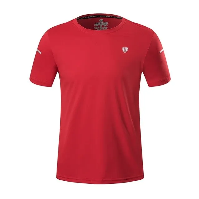 Short Sleeve T-Shirt Casual Quick Drying Tee Tops Fitness Running Cycling Camping Clothes Gym Apparel Men\'s Sportswear