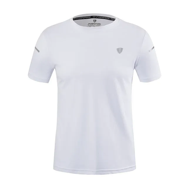 Short Sleeve T-Shirt Casual Quick Drying Tee Tops Fitness Running Cycling Camping Clothes Gym Apparel Men\'s Sportswear