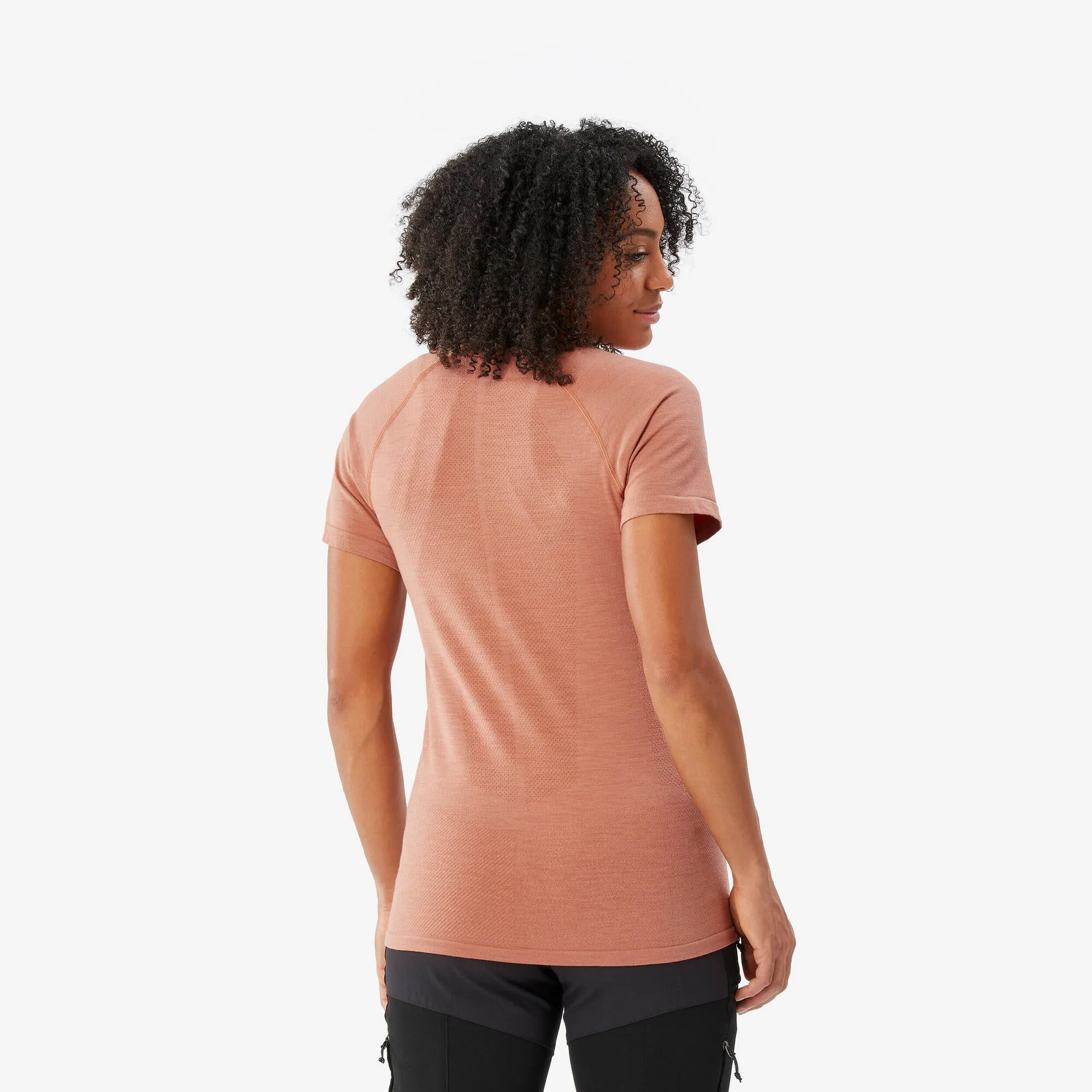 Simond Women's seamless short-sleeved Merino wool Backpacking t-shirt - MT900
