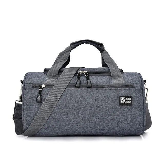Sports Bags For Gym Women Men Gym Fitness Bag Waterproof Cylinder One Shoulder Outdoor Sport bag Swimming Travel Package Handbag