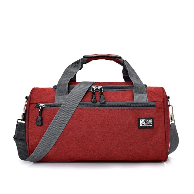Sports Bags For Gym Women Men Gym Fitness Bag Waterproof Cylinder One Shoulder Outdoor Sport bag Swimming Travel Package Handbag