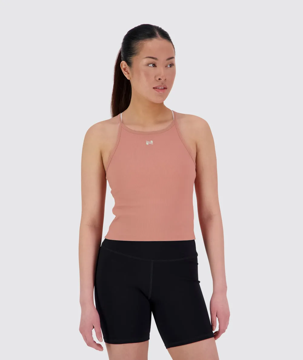 Strappy Ribbed Crop Top