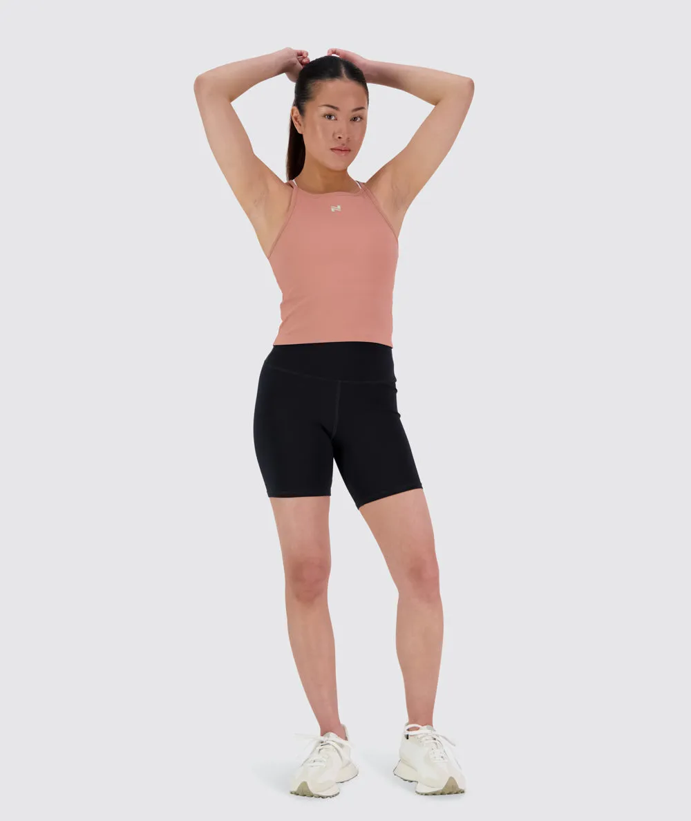 Strappy Ribbed Crop Top