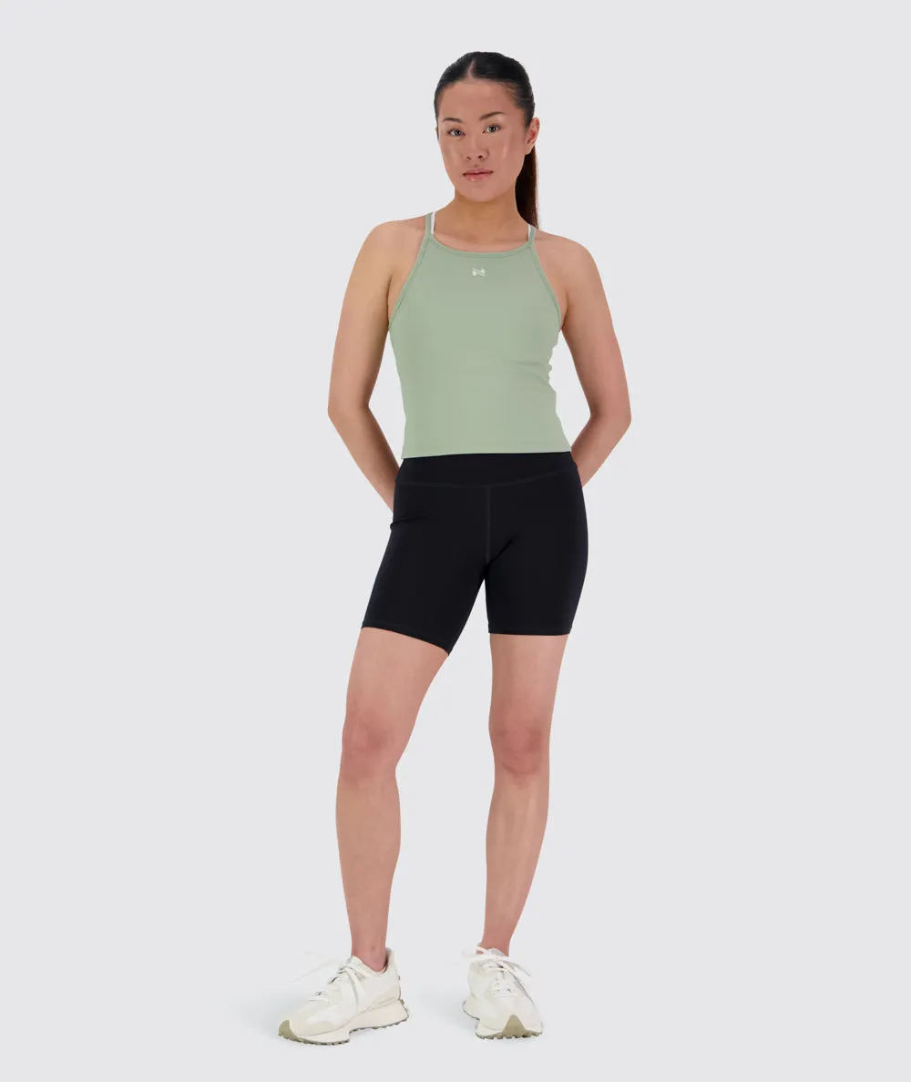 Strappy Ribbed Crop Top