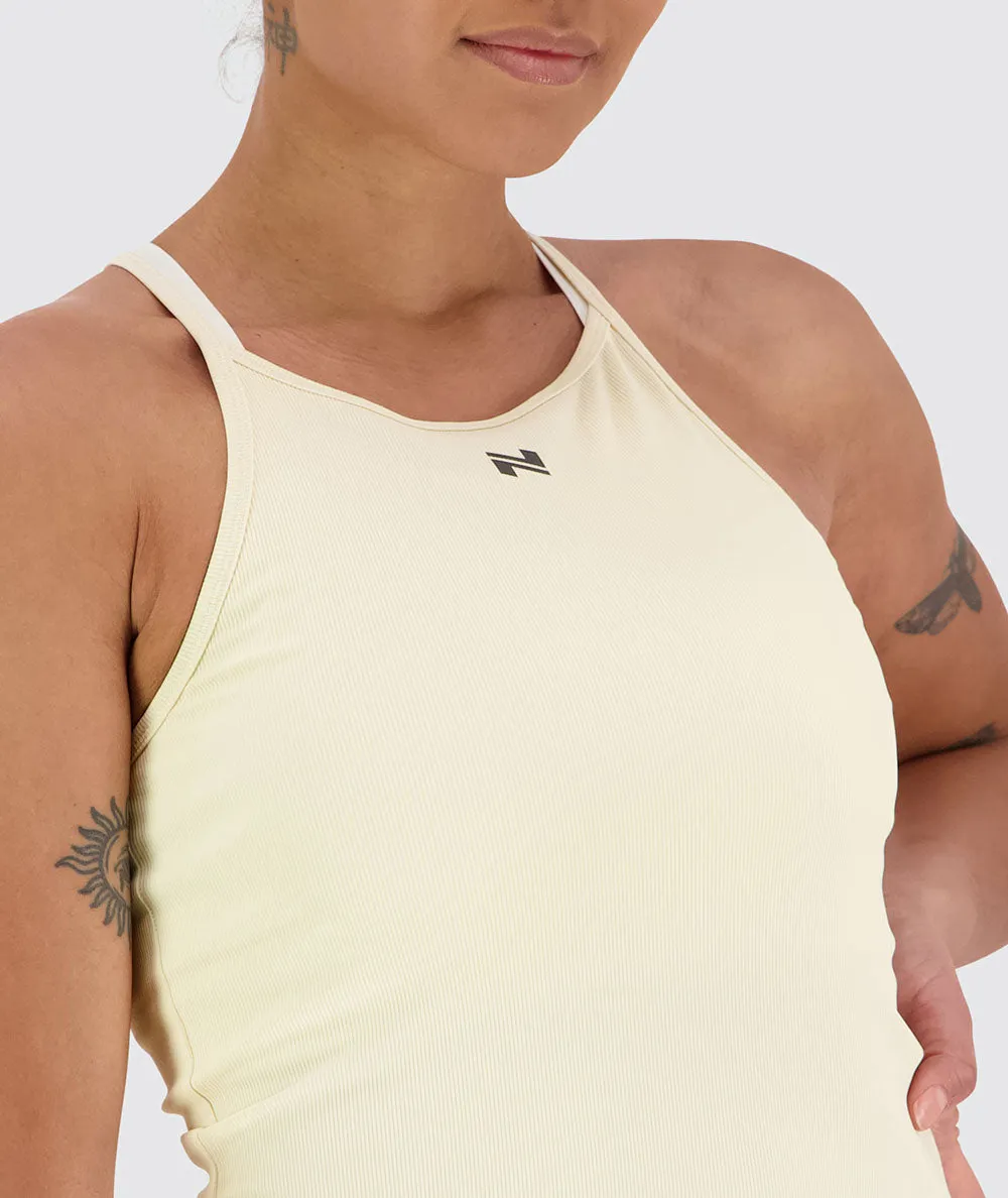 Strappy Ribbed Tank Top