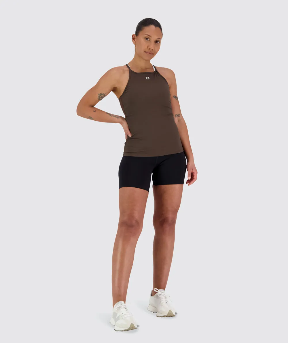 Strappy Ribbed Tank Top
