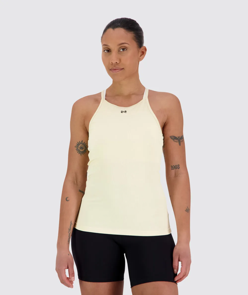 Strappy Ribbed Tank Top