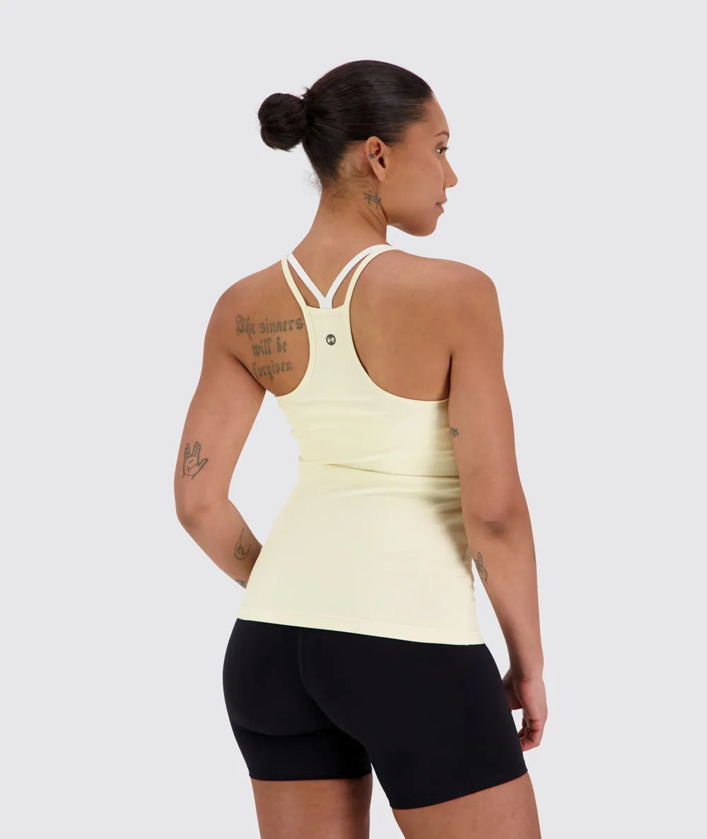 Strappy Ribbed Tank Top