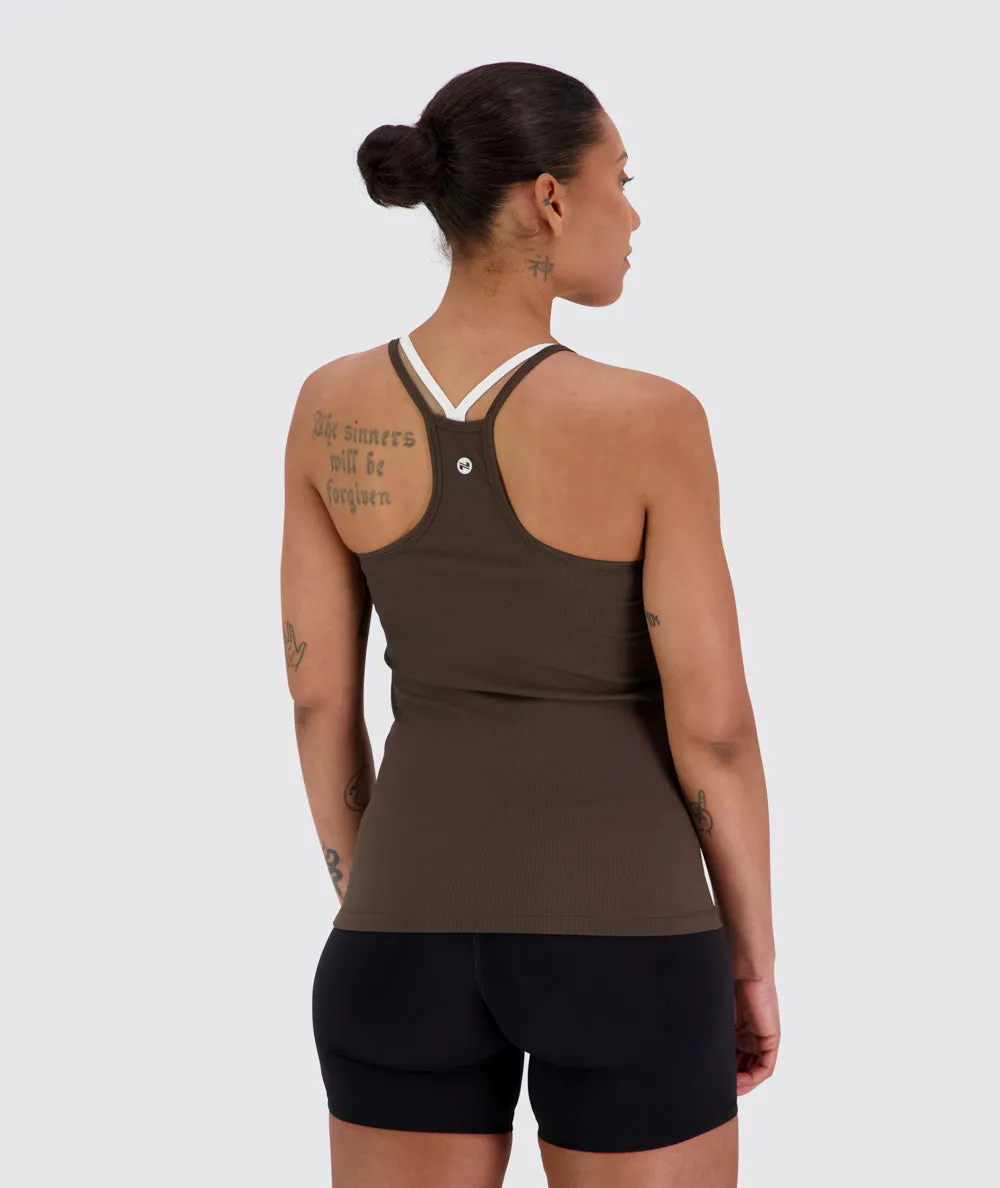 Strappy Ribbed Tank Top