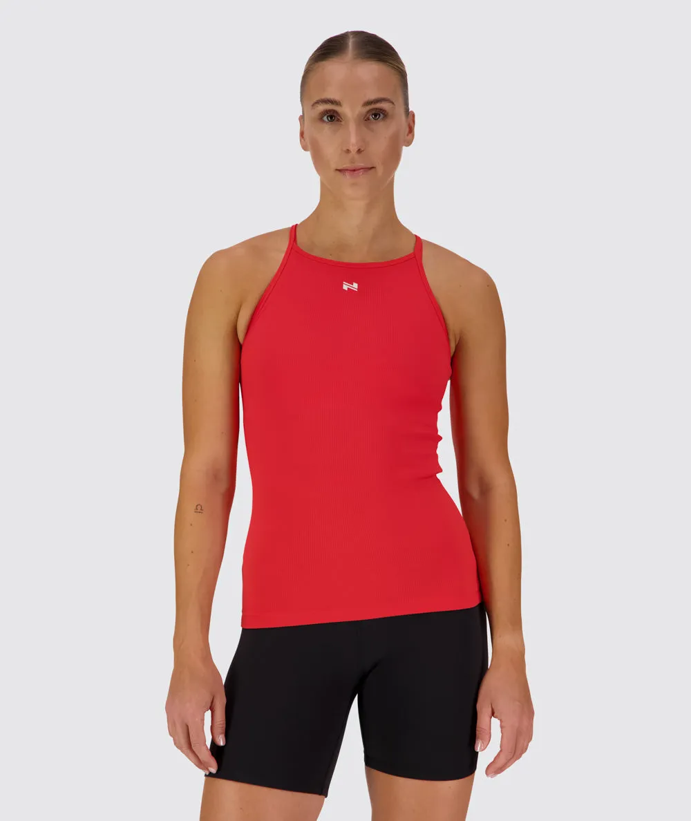 Strappy Ribbed Tank Top