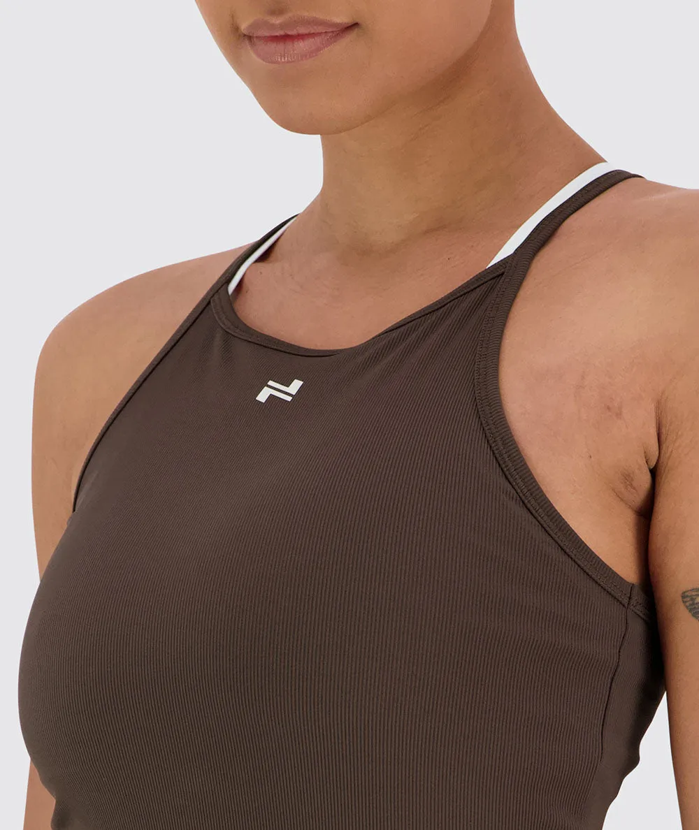 Strappy Ribbed Tank Top