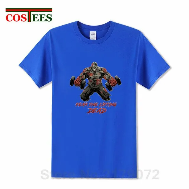 The Walking Dead beast T-shirt Fear the Lifting Dead T shirt men Stylish Train designer brand Apparel GYM fashion Summer Clothes