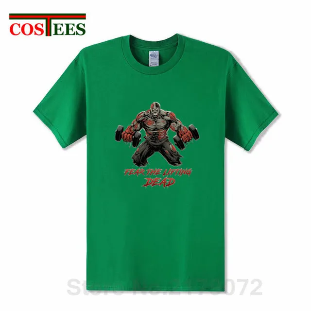 The Walking Dead beast T-shirt Fear the Lifting Dead T shirt men Stylish Train designer brand Apparel GYM fashion Summer Clothes