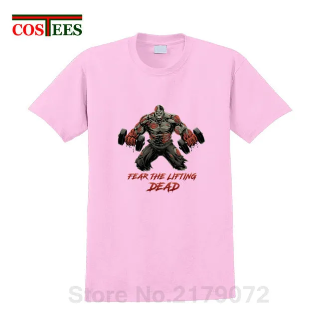 The Walking Dead beast T-shirt Fear the Lifting Dead T shirt men Stylish Train designer brand Apparel GYM fashion Summer Clothes