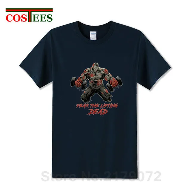 The Walking Dead beast T-shirt Fear the Lifting Dead T shirt men Stylish Train designer brand Apparel GYM fashion Summer Clothes